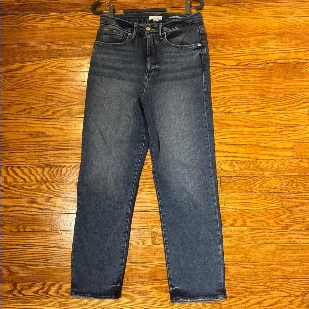 Good American Women's Blue Cropped Jeans